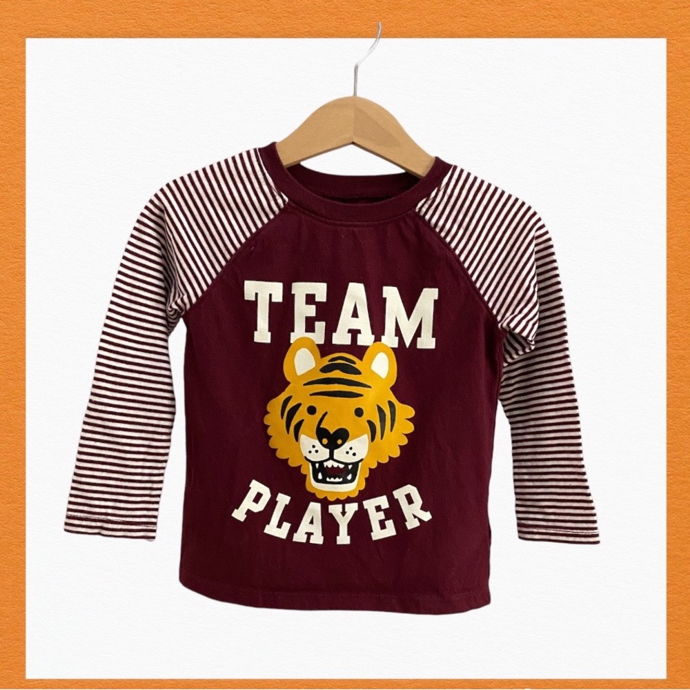 Old Navy Team Player Striped Raglan-Sleeve T-Shirt Size 2T